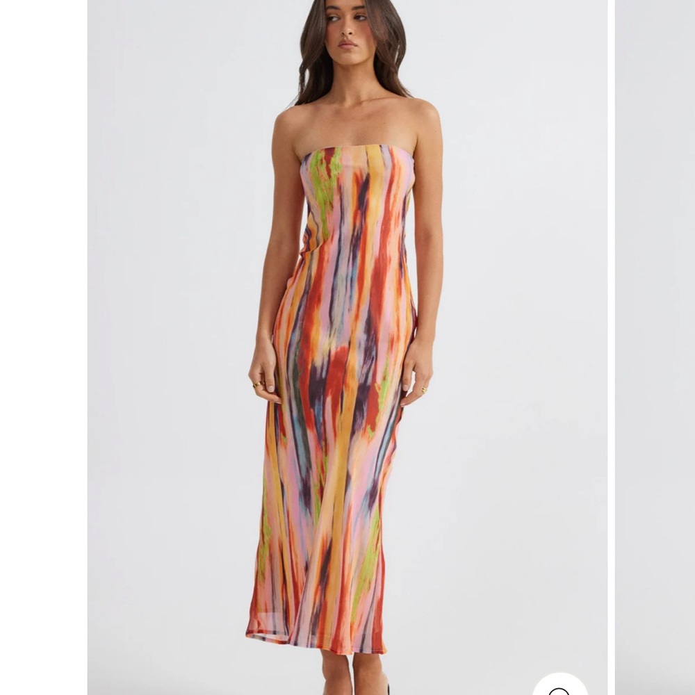 ST BARTS STRAPLESS MAXI DRESS
